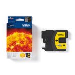 Brother LC980Y cartucho de tinta original, 1 pieza, color amarillo, SKU LC980Y. Ideal para impresiones de alta calidad.
