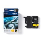 Vista del cartucho de tinta original Brother LC985Y en color amarillo, con alta capacidad de impresión. SKU: LC985Y.