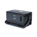 Imagen de la impresora de etiquetas Brother PT-D800W, con tecnología de transferencia térmica, resolución de 360 x 360 DPI, velocidad de 60 mm/s, conectividad WiFi y QWERTY, SKU PTD800WUR1