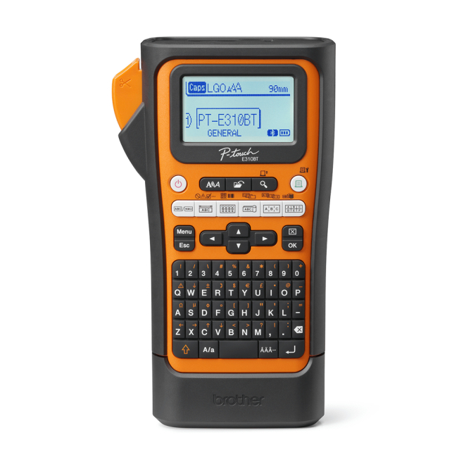 Brother PT-E310BTVP impresora de etiquetas con conectividad Bluetooth Brother PT-E310BTVP impresora de etiquetas, transferencia térmica, 180 x 180 DPI, 20 mm/s, inalámbrico y alámbrico, HSE/TZe, SKU PTE310BTVPQL1