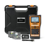 Impresora de etiquetas Brother PTE560BTVPQL1 con transferencia térmica, resolución de 180 x 180 DPI, velocidad de 20 mm/s, conectividad inalámbrica y alámbrica, compatible con HSE/TZe y Bluetooth.