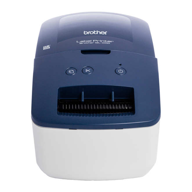 Brother QL-600B impresora de etiquetas Térmica directa 300 x 600 DPI 71 mm/s Alámbrico DK 1 Brother QL-600B impresora de etiquetas vista general