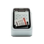 Brother QL-810W impresora de etiquetas térmica directa a color con una resolución de 300 x 600 DPI, velocidad de 176 mm/s, y conectividad inalámbrica y alámbrica. SKU: QL810WCYJ1