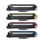 Imagen del cartucho de tóner Brother TN-243CMYK, ideal para impresiones en negro, cian, magenta y amarillo. SKU TN243CMYK.