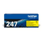 Imagen del cartucho de tóner Brother TN-247Y original amarillo, SKU TN247Y, de alta capacidad ideal para impresoras láser.