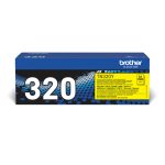 Brother TN-320Y cartucho de tóner amarillo original de alta capacidad, SKU TN320Y, 1 pieza