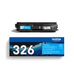 Imagen del cartucho de tóner cian Brother TN-326C, capacidad alta y original, SKU TN326C