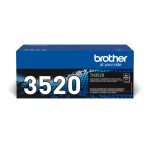 Brother TN-3520 cartucho de tóner original en color negro, 1 unidad, SKU TN3520, ideal para impresoras láser.