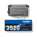 Brother TN-3520 cartucho de tóner original en color negro, 1 unidad, SKU TN3520, ideal para impresoras láser.