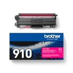 Brother TN-910M cartucho de tóner original, color magenta, SKU TN910M, una pieza.