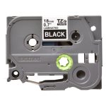 Cinta para impresora de etiquetas Brother TZE-345, blanco sobre negro, ideal para etiquetado claro y duradero. SKU: TZE345