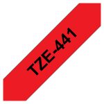 Cinta Brother TZE-441, cinta para impresora de etiquetas Negro sobre rojo, SKU TZE441