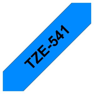 Cinta laminada Brother de 18mm, modelo TZE541, ideal para rotuladoras y etiquetado duradero.