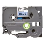 Cinta laminada Brother de 18mm, modelo TZE541, ideal para rotuladoras y etiquetado duradero.