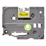 Brother TZE-611 cinta para impresora de etiquetas negro sobre amarillo, alta durabilidad y visibilidad, SKU: TZE611