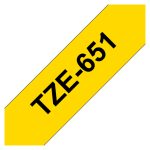 Brother TZE-651 cinta para impresora de etiquetas de 24mm, SKU TZE651