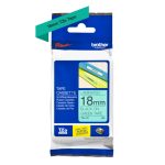 Brother TZE-741, cinta para impresora de etiquetas negro sobre verde, SKU TZE741