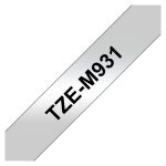 Brother TZE-M931 cinta para impresora de etiquetas Negro sobre plata, SKU TZEM931
