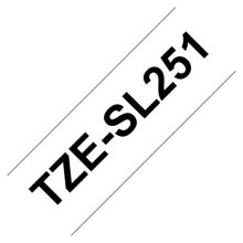 Cinta Brother TZESL251 para impresora de etiquetas, color negro sobre fondo blanco