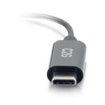 Cable de teléfono móvil C2G, color negro, de 0,09 m de longitud, con conector USB-C a 3,5 mm, SKU 54426