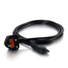 Cable de transmisión C2G de 3 metros, color negro, con acoplador C5 BS 1363. SKU: 80603