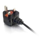 Cable de transmisión C2G de 3 metros, color negro, con acoplador C5 BS 1363. SKU: 80603