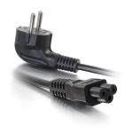 C2G Cable de alimentación europeo de 2 metros para portátil con conexión CEE 7/7 a IEC 60320 C5, SKU 80607