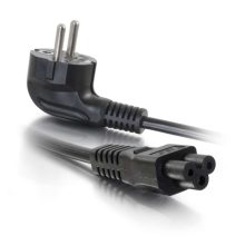 C2G Cable de alimentación europeo de 2 metros para portátil con conexión CEE 7/7 a IEC 60320 C5, SKU 80607