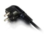 C2G Cable de alimentación europeo de 2 metros para portátil con conexión CEE 7/7 a IEC 60320 C5, SKU 80607