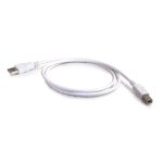 C2G cable USB 2.0 A/B de 3 metros en color blanco, SKU 81562