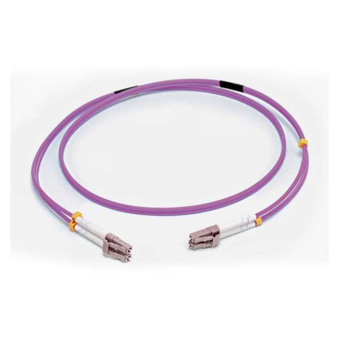 C2G Cable Fibra LC/LC OM4 LSZH 50m Violeta C2G Cable de Fibra óptica de 50 metros, conectores LC/LC, estándar OM4 y cubierta LSZH, color violeta, SKU 81758