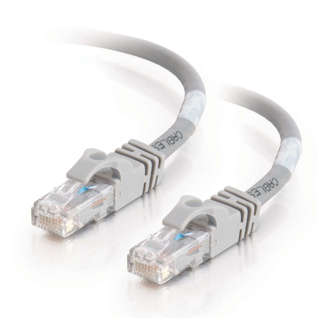 C2G Cable de Red Cat6 Snagless 550MHz 7m C2G Cat6 550MHz Snagless Patch Cable Gris de 7 metros, conector U/UTP, SKU 83371