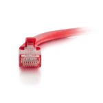 C2G Cable de conexión de red sin blindaje con funda UTP color rojo, de 0,5 metros, SKU 83445