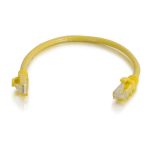 C2G Cable de conexión de red Cat6 sin blindaje y con funda de 2 metros, color amarillo. SKU: 83468