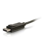 Imagen del Cable C2G de 2 metros con conectores Mini DisplayPort a DisplayPort en color negro. SKU: 84301
