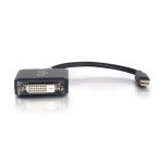 Adaptador de cable de video C2G modelo 84311 con una longitud de 0,2 metros, Mini DisplayPort a DVI-D en color negro