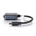 Adaptador de cable de video C2G modelo 84311 con una longitud de 0,2 metros, Mini DisplayPort a DVI-D en color negro
