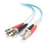 C2G 85540 cable de fibra óptica InfiniBand de 1 metro con conectores LC a ST, clasificación OFNR en color turquesa