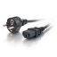 C2G Cable de alimentación europeo de 2 metros, 16 AWG, con conectores IEC320C13 a CEE7/7. SKU 88543