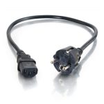 C2G Cable de alimentación europeo de 2 metros, 16 AWG, con conectores IEC320C13 a CEE7/7. SKU 88543