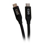C2G cable USB-C macho a USB-C macho, 1 metro, 20V 5A, USB4 40 Gbps, SKU C2G28878