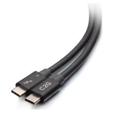 C2G Cable activo Thunderbolt 4 USB-C de 2 metros (6 pies) con velocidad de transferencia de hasta 40 Gbps, SKU C2G28887
