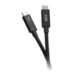 C2G Cable activo Thunderbolt 4 USB-C de 2 metros (6 pies) con velocidad de transferencia de hasta 40 Gbps, SKU C2G28887