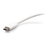 Adaptador multipuerto C2G de USB-C a HDMI, VGA, USB-A y RJ45, resolución 4K a 30 Hz, en color blanco - SKU C2G29829