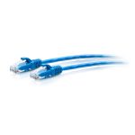C2G cable Ethernet delgado sin apantallado, con protección antienganche, categoría Cat6a, longitud 0.3 metros, color azul, SKU C2G30125