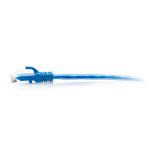 C2G cable Ethernet delgado sin apantallado, con protección antienganche, categoría Cat6a, longitud 0.3 metros, color azul, SKU C2G30125