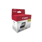 Canon 2078C007 paquete de 5 cartuchos de tinta originales en colores negro, azul, cian, magenta y amarillo