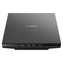 Imagen del escáner Canon CanoScan 2995C010, un escáner de cama plana con resolución de 2400 x 2400 DPI, tamaño A4 y color negro.