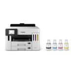 Imagen de la impresora Canon MAXIFY GX5550 de inyección de tinta, color 600 x 1200 DPI, tamaño A4, con conectividad Wifi. SKU 6179C006.