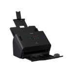 Escáner alimentado con hojas Canon imageFORMULA DR-S250N en color negro, resolución de 600 x 600 DPI, tamaño A4. SKU: 6383C003